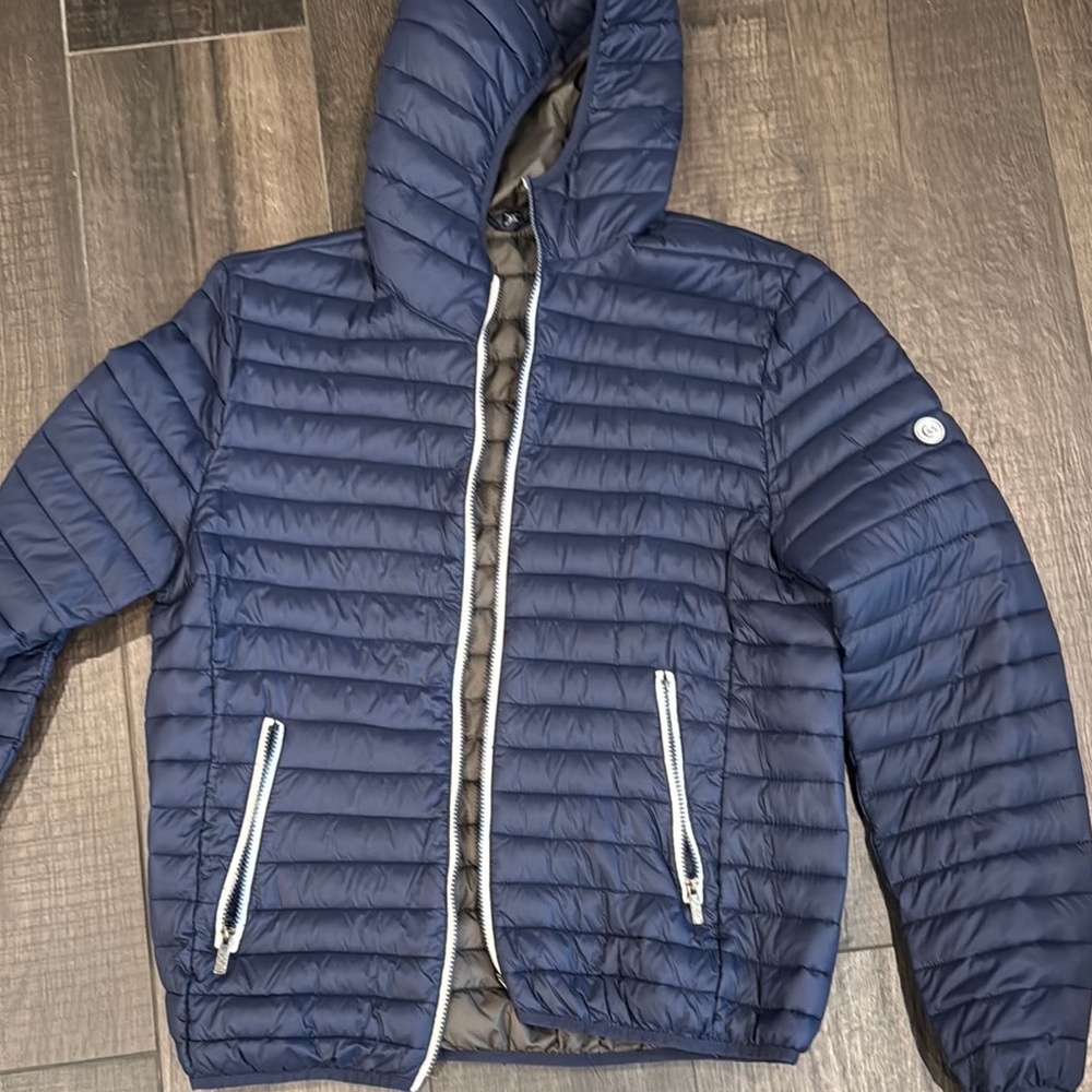 Men's Blue Quilted Jacket